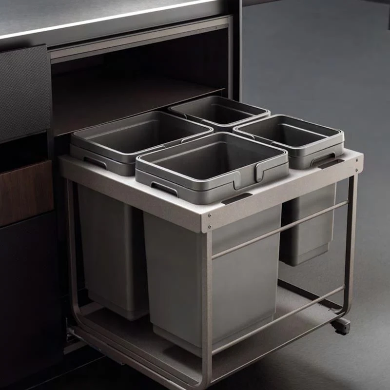Poubelle Vibo Kombi 2.0 24 po. (600 mm) 60 L 4 bacs anthracite