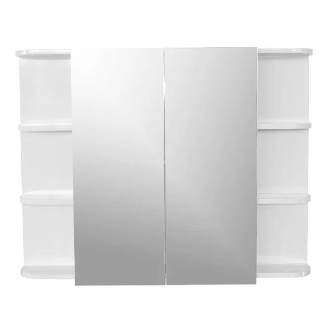 Pharmacie miroir 2 portes et 6 tablettes