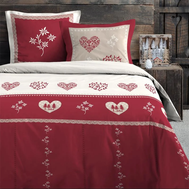 Housse de couette 240 x 220 cm Modane rouge