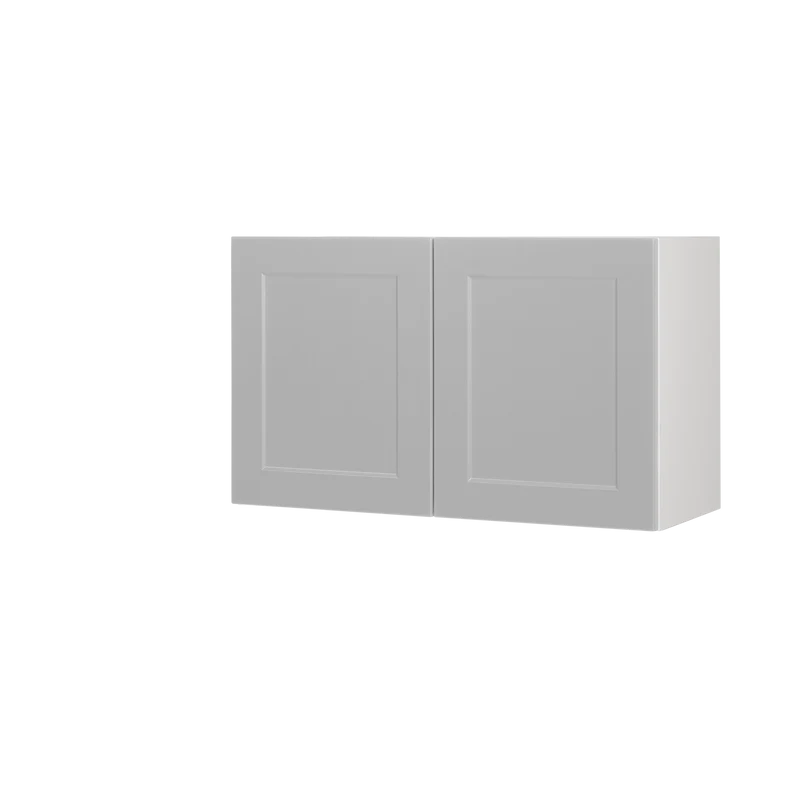 Cabinet de Haut poêle - 2 Portes - 30 po de large x 18 po de hauteur - Polymère Shaker Gris