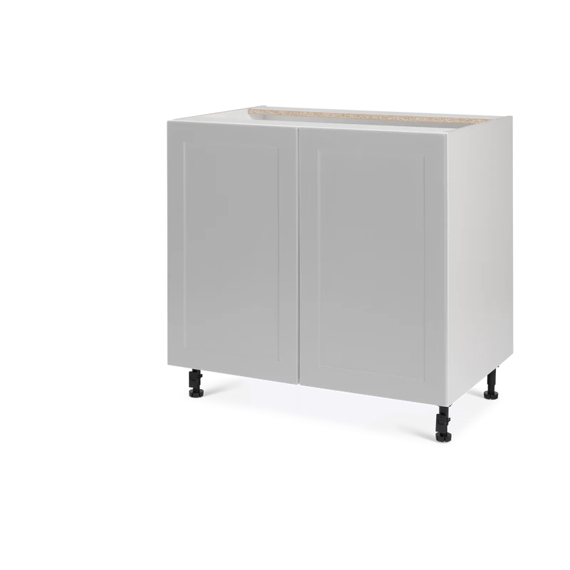 Cabinet de bas - 2 porte - 33 pouces de large - Polymère Shaker Gris