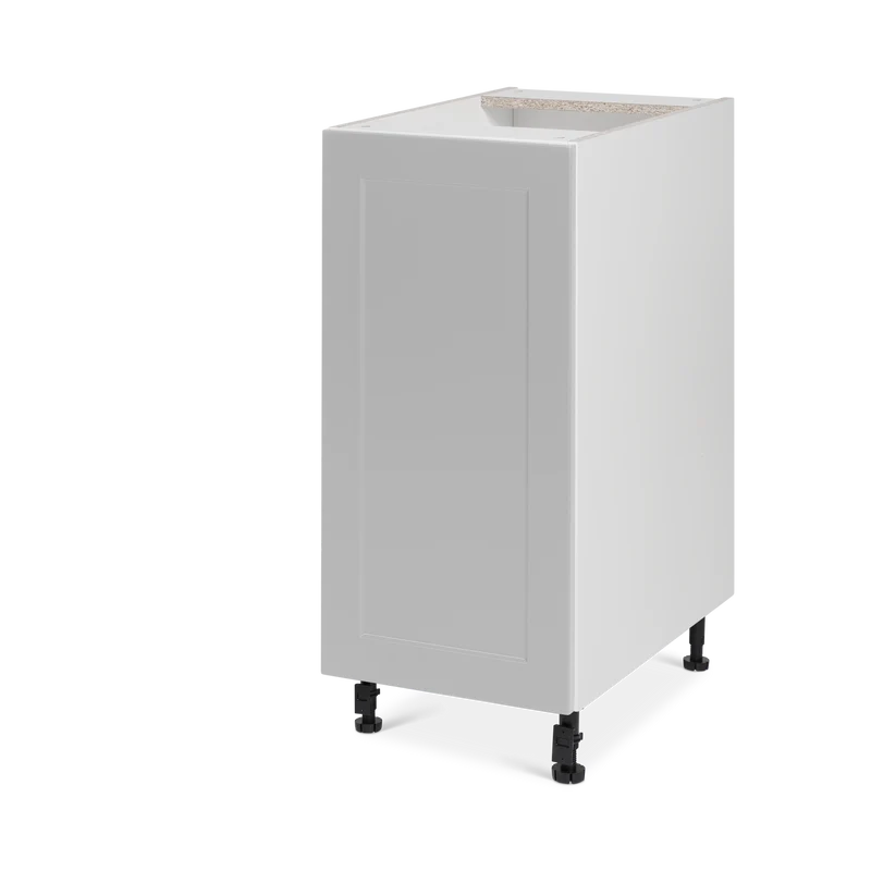Cabinet de bas - 1 porte - 15 pouces de large - Polymère Shaker Gris