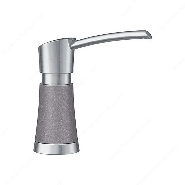 Distributeur à savon Blanco Artona - PVD Steel/Gris métallique