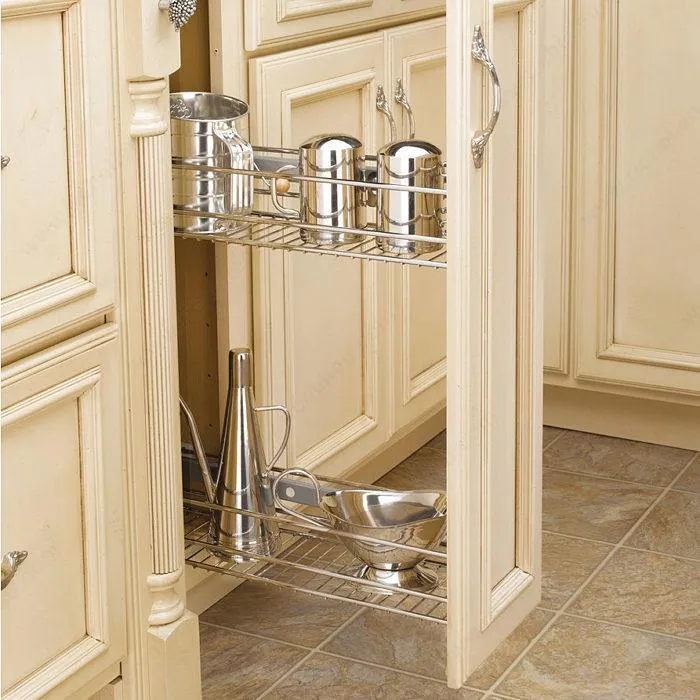 Panier coulissant épices Rev-A-Shelf pour armoire du bas