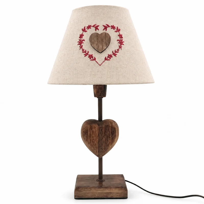 Lampe à poser coeur