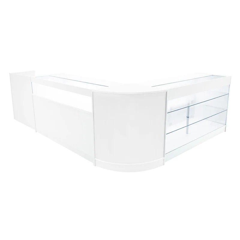 Comptoirs de Vente à LED Ensemble Polaris - Blanc CM60, K1500, B1500, TB60