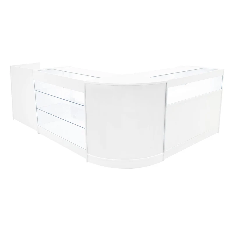 Comptoirs de Vente à LED Ensemble Polaris - Blanc CM60, K1200, B1200, TB60