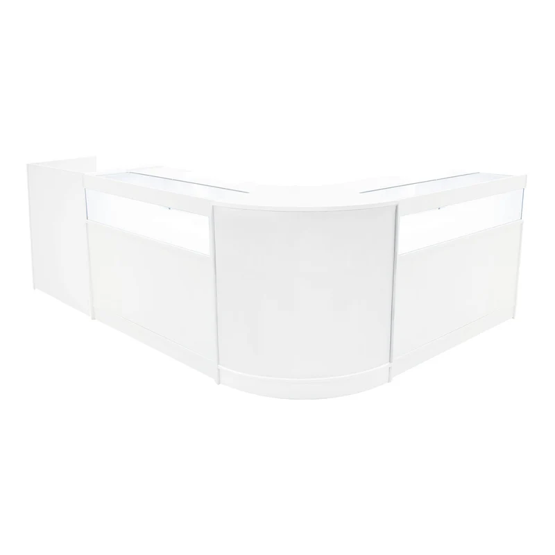 Comptoirs de Vente à LED Ensemble Luna - Blanc CM60, 2 x B1200, TB60