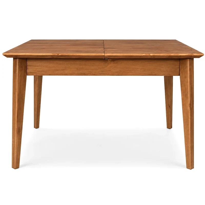 Table extensible 120/160 cm en épicéa brossé huilé whisky | Nosta