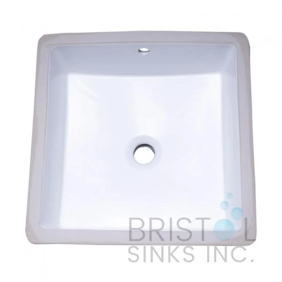 Lavabo de salle de bain encastré en porcelaine blanche B609