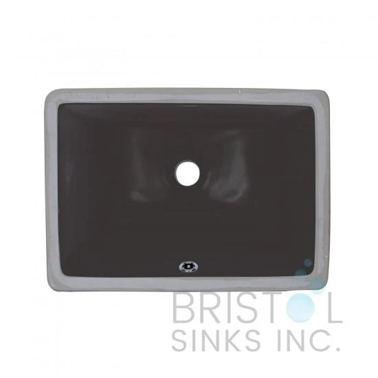 Lavabo noir rectangulaire encastré/sous plan B607