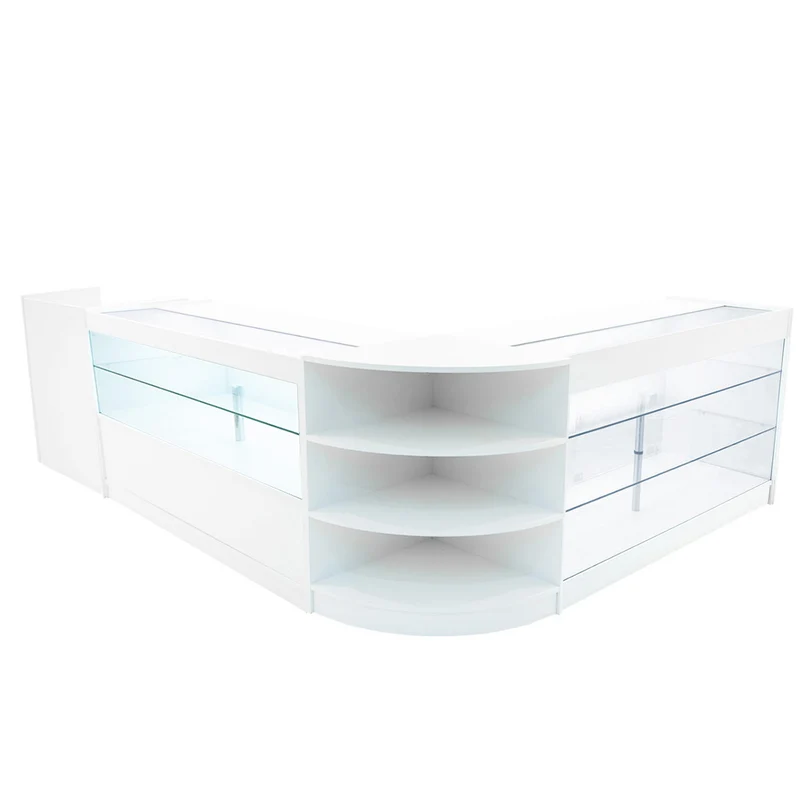 Comptoirs de Vente à LED Ensemble Theia - Blanc LM60, K1500, C1500, TB60