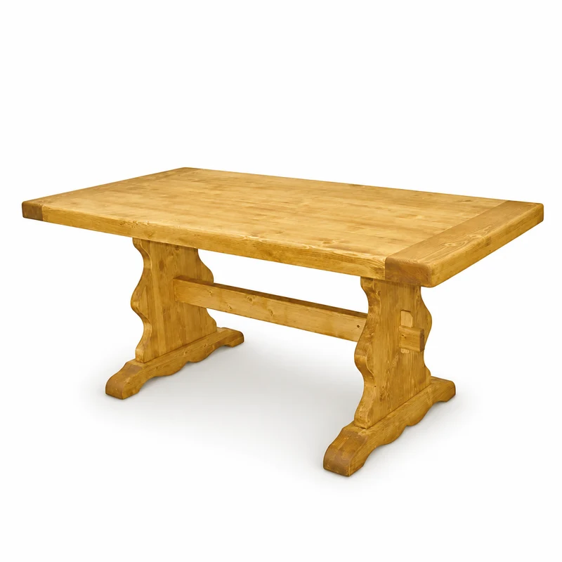 Table monastère 200x90 cm en épicéa massif huilé miel | OREGON