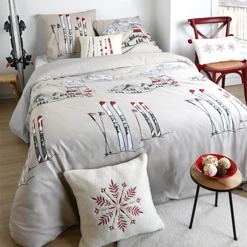Housse de couette 240 x 220 cm Alpes naturel