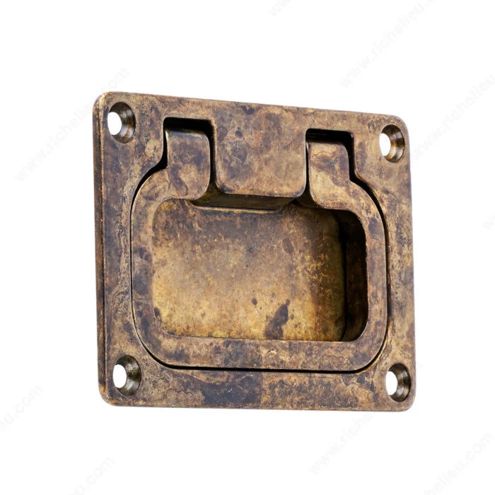 Poignée traditionnelle encastrée en métal - 6014