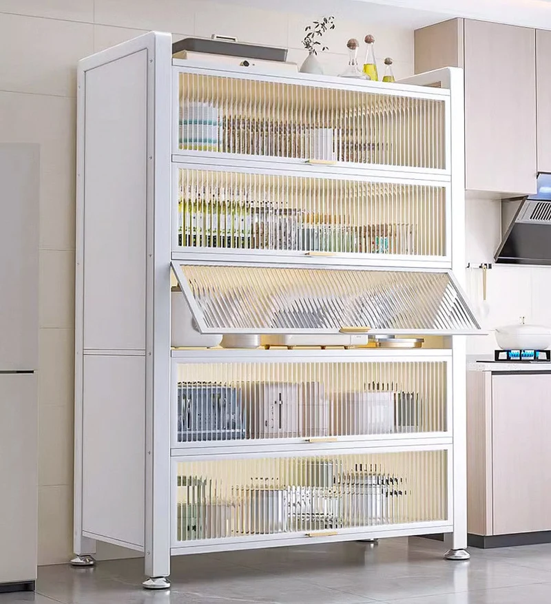 Joybos® 6 Niveaux Armoire de Rangement de Cuisine Profonde en Métal F240