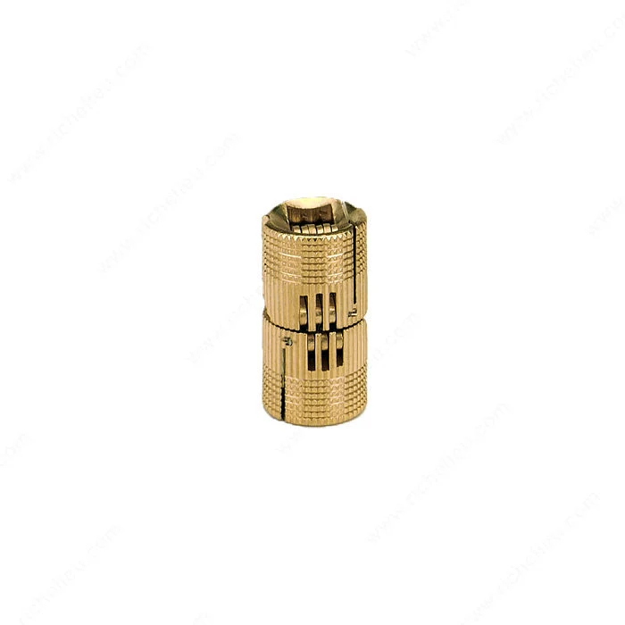 Charnière dissimulée cylindrique en laiton - 420
