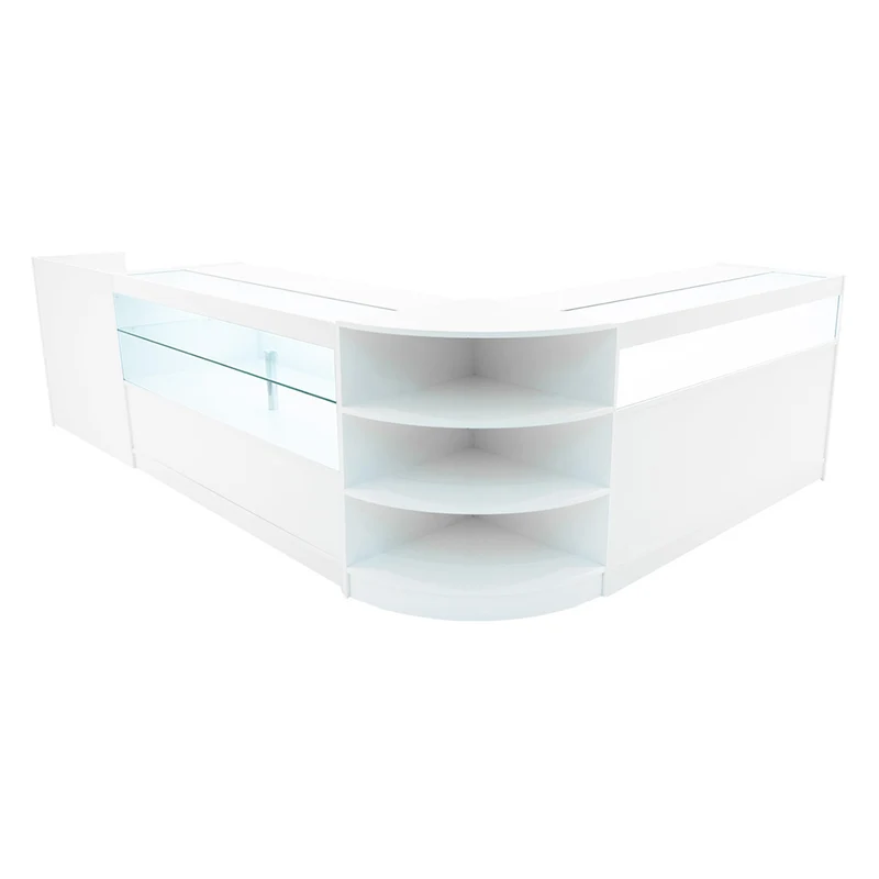 Comptoirs de Vente à LED Ensemble Europa - Blanc LM60, B1500, C1500, TB60
