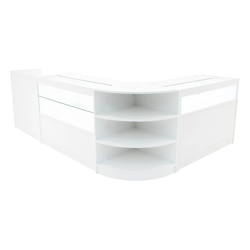 Comptoirs de Vente à LED Ensemble Europa - Blanc LM60, B1200, C1200, TB60