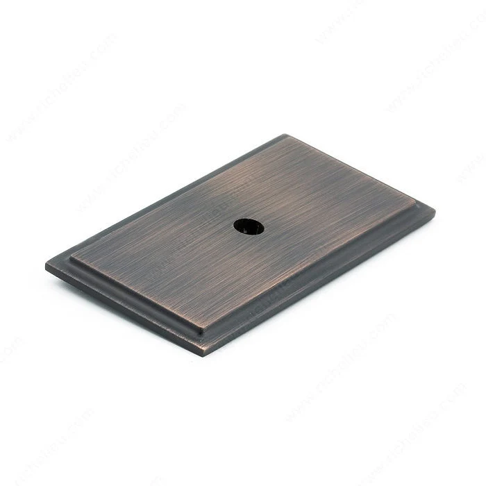 Plaque transitionnelle en métal pour bouton 1045 - Bronze huilé