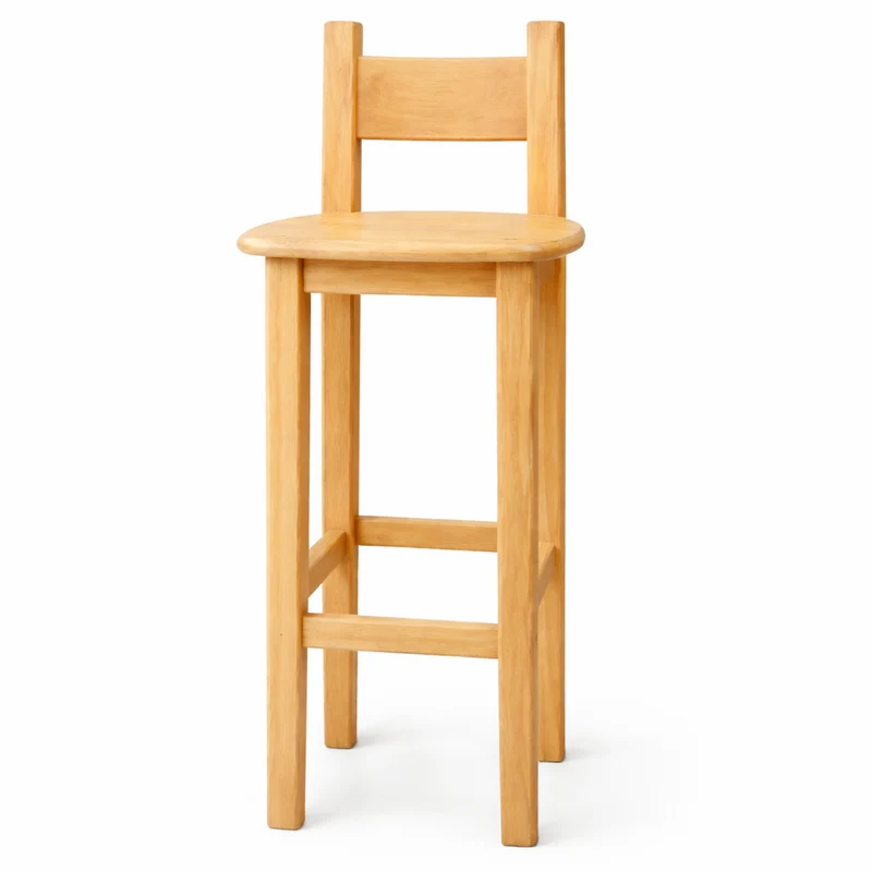 Tabouret de bar en pin massif ciré miel | Région