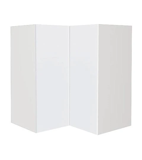 Armoire de cuisine haut en coin blanc laqué 24 L x 36 H x 12 ½ P po