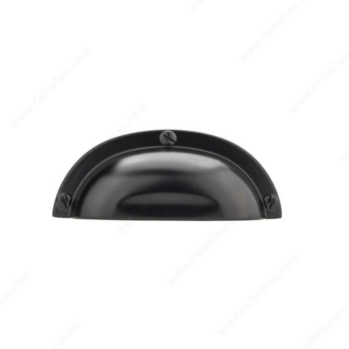 Poignée en coupelle traditionnelle noire BP6440900