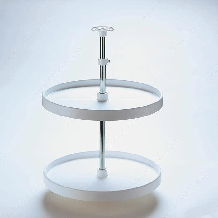 Plateau tournant de Real Solutions, plastique blanc | Kwizine en Stock
