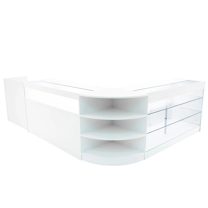 Comptoirs de Vente à LED Ensemble Hyperion - Blanc LM60, B1500, K1500, TB60