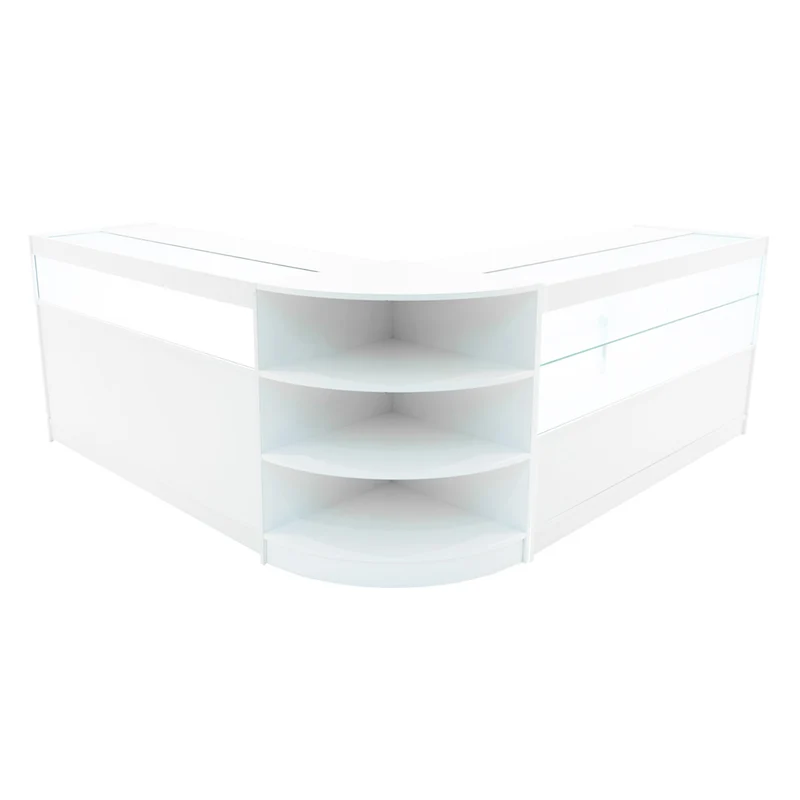 Comptoirs de Vente à LED Ensemble Harmonia - Blanc LM60, B1500, C1500