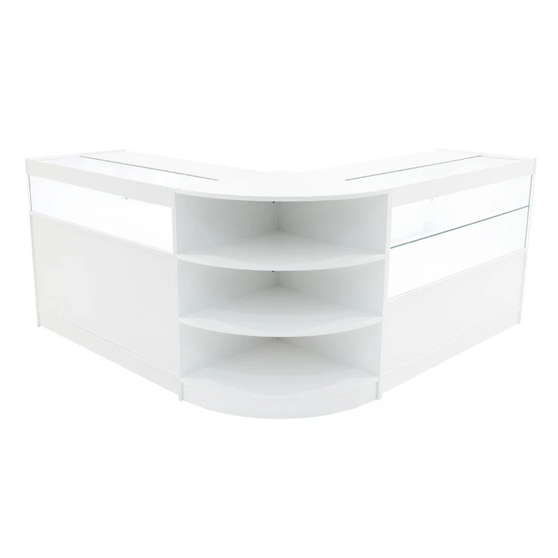 Comptoirs de Vente à LED Ensemble Harmonia - Blanc LM60, B1200, C1200