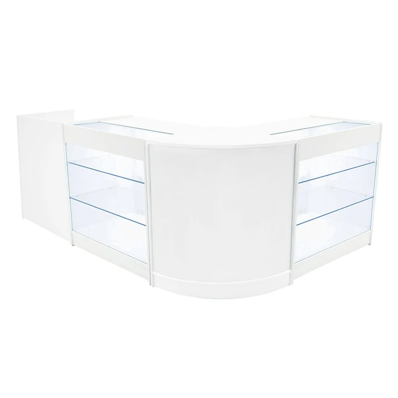 Comptoirs de Vente à LED Ensemble Aries - Blanc CM60, TB60, 2 x K900