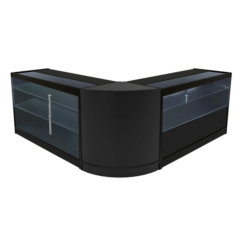 Comptoirs de Vente à LED Ensemble Hera - Noir CM60, K1500, C1500