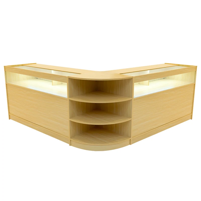 Comptoirs de Vente à LED Ensemble Theseus - Érable LM60, 2 x B1500