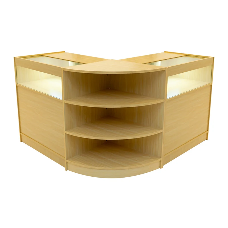 Comptoirs de Vente à LED Ensemble Theseus - Érable LM60, 2 x B900