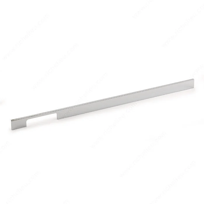 Poignée moderne en aluminium - 720 - Chrome 480 mm
