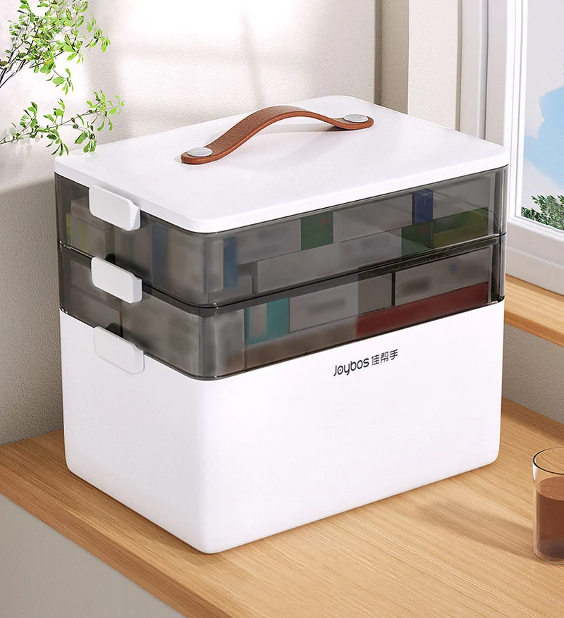 Joybos® Boîte à Pharmacie à 3 Niveaux Portable et Pliable Z27