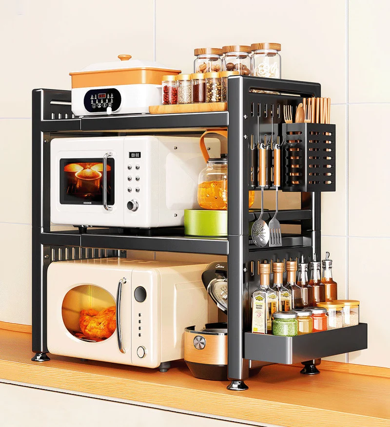 Joybos®3 Couches de Étagère Micro-ondes Extensible