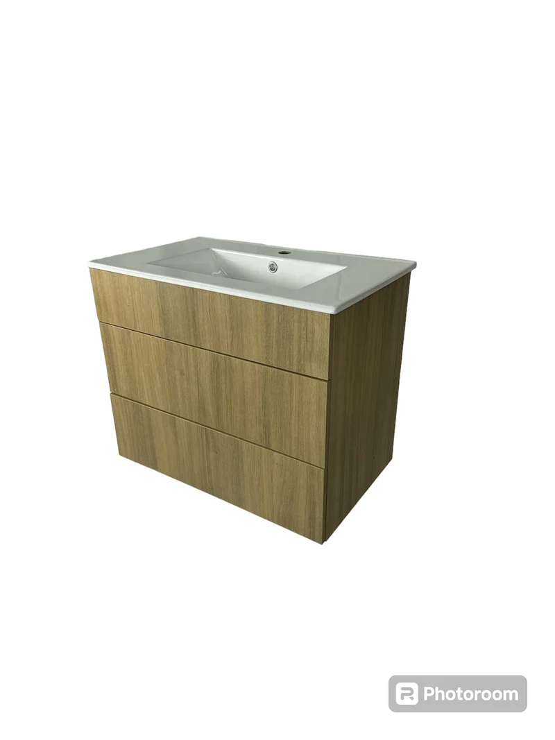 Vanité suspendue - 30 Pouces - 2 tiroirs - Mélamine RHA - Lavabo inclus