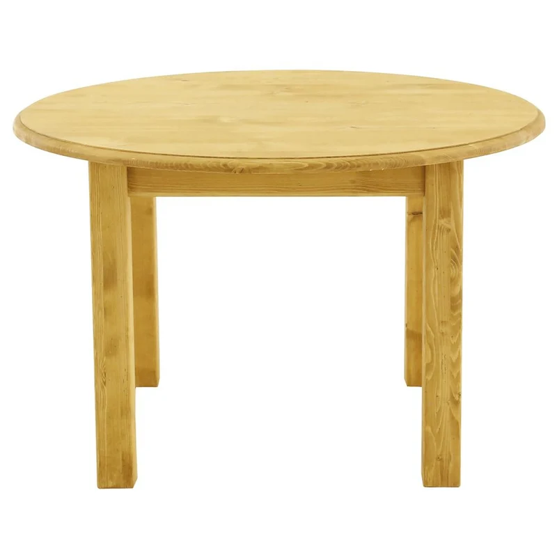Table repas diamètre 120 cm avec 2 allonges en épicéa massif huilé miel | OREGON