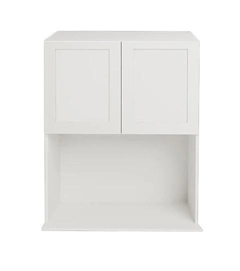 Armoire de cuisine haut de micro-ondes shaker blanc 24 L x 30 H x 15 5/8 P