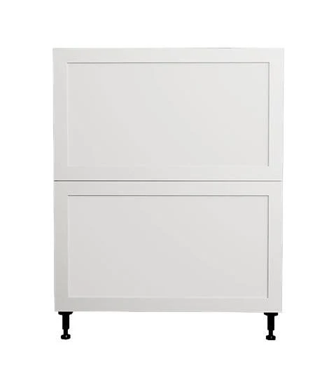 Armoire de cuisine bas 2 tiroirs shaker blanc 30 L x 34-3/4 H x 24 po.
