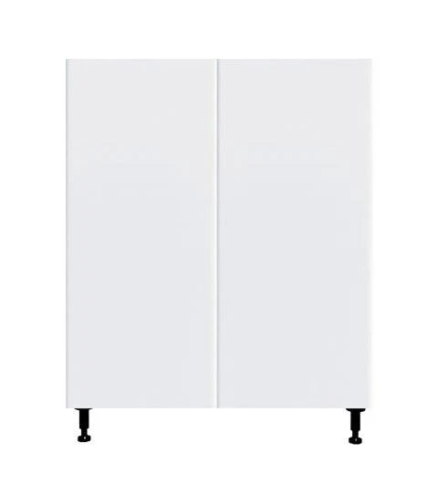 Armoire de cuisine bas 2 portes blanc laqué 36 L x 34 3/4 H x 24 po