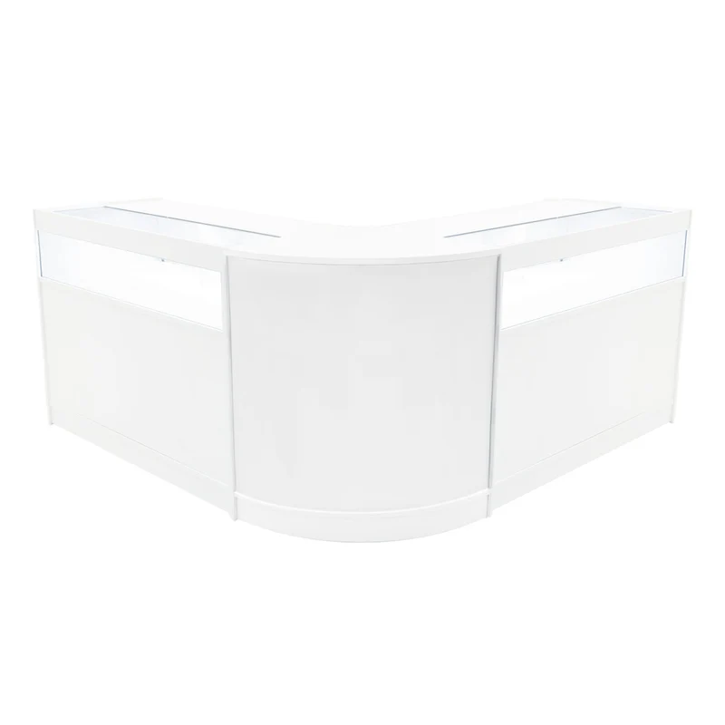Comptoirs de Vente à LED Ensemble Iris - Blanc CM60, 2 x B1200