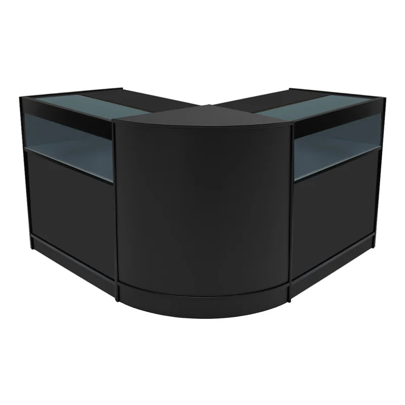 Comptoirs de Vente à LED Ensemble Iris - Noir CM60, 2 x B900