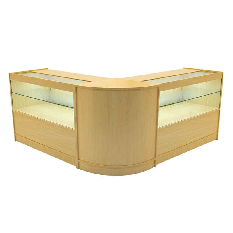 Comptoirs de Vente à LED Ensemble Selene - Érable CM60, 2 x C1200