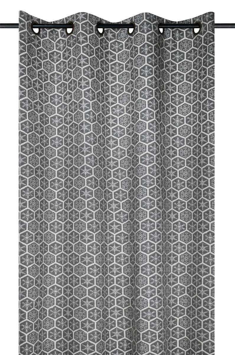 Rideau ALASKAN gris 140x260cm