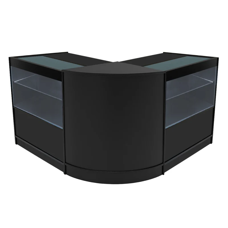 Comptoirs de Vente à LED Ensemble Selene - Noir CM60, 2 x C900