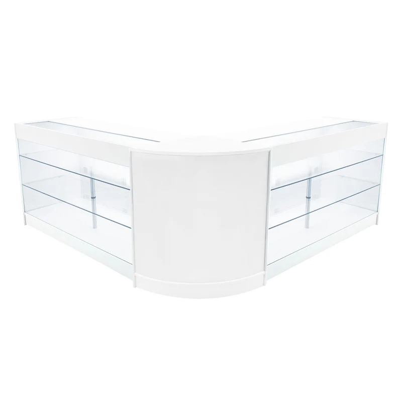 Comptoirs de Vente à LED Ensemble Helios - Blanc CM60, 2 x K1500