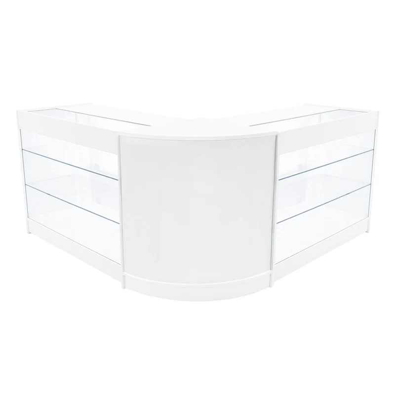 Comptoirs de Vente à LED Ensemble Helios - Blanc CM60, 2 x K1200